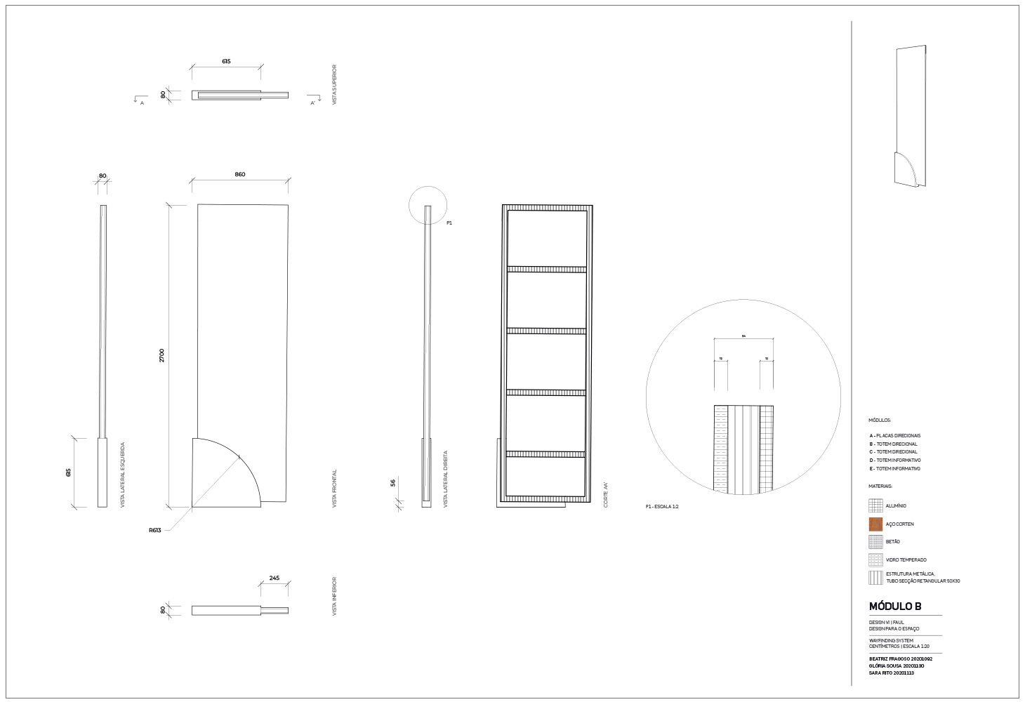 Lagos wayfinding technical drawing board two